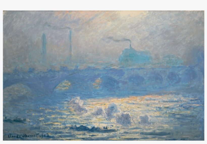 Waterloo Bridge - Claude Monet - Monet 'waterloo Bridge' Canvas Art (30x47), transparent png