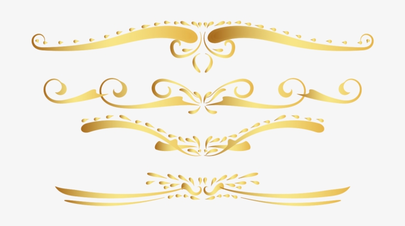 Gold Vintage Border Set 2 By Awire - Gold Vintage Border, transparent png