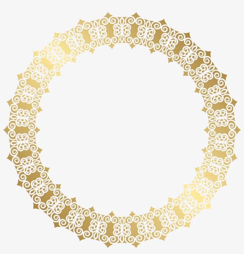 Golden Border Cliparts, transparent png