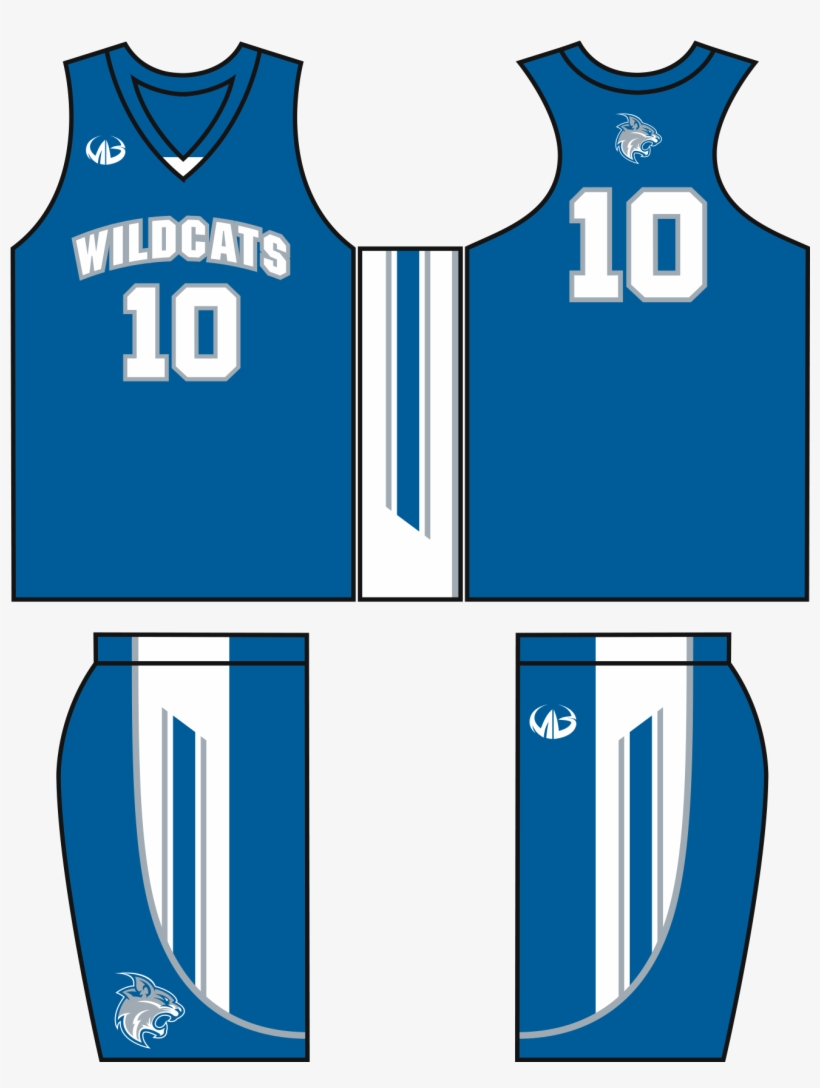 28 Collection Of Blue Basketball Jersey Clipart - Basketball Uniform, transparent png