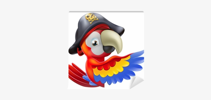 Wallmonkeys Wm178221 Parrot Pirate Pointing Peel And, transparent png