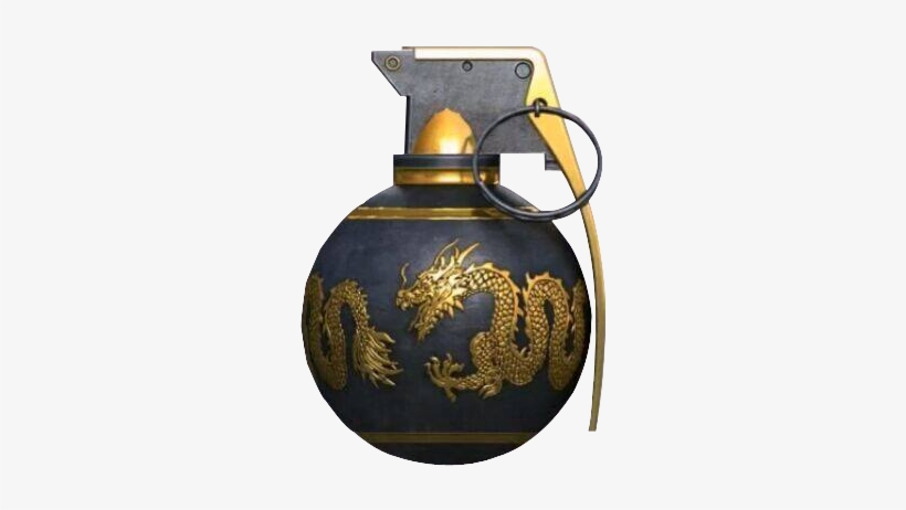 Grenade-gold Dragon - Weapon, transparent png