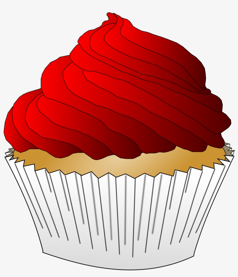 This Free Icons Png Design Of Red Frosting Cupcake, transparent png