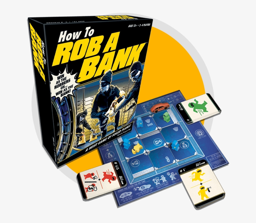 How To Rob A Bank Board Game Contents - Rob A Bank Board Game, transparent png