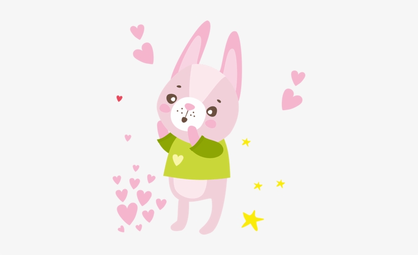 Cute Little Rabbits Bunny Painting - Drawing, transparent png