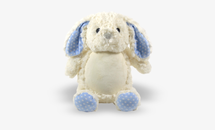 Bunny - Blue Accents - Stuffed Toy, transparent png