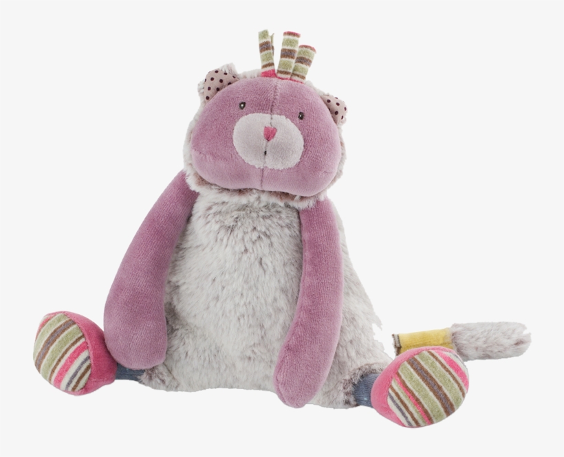 Moulin Roty Les Pachats Purple Cat - Moulin Roty Les Pachats Cat Doll (purple), transparent png