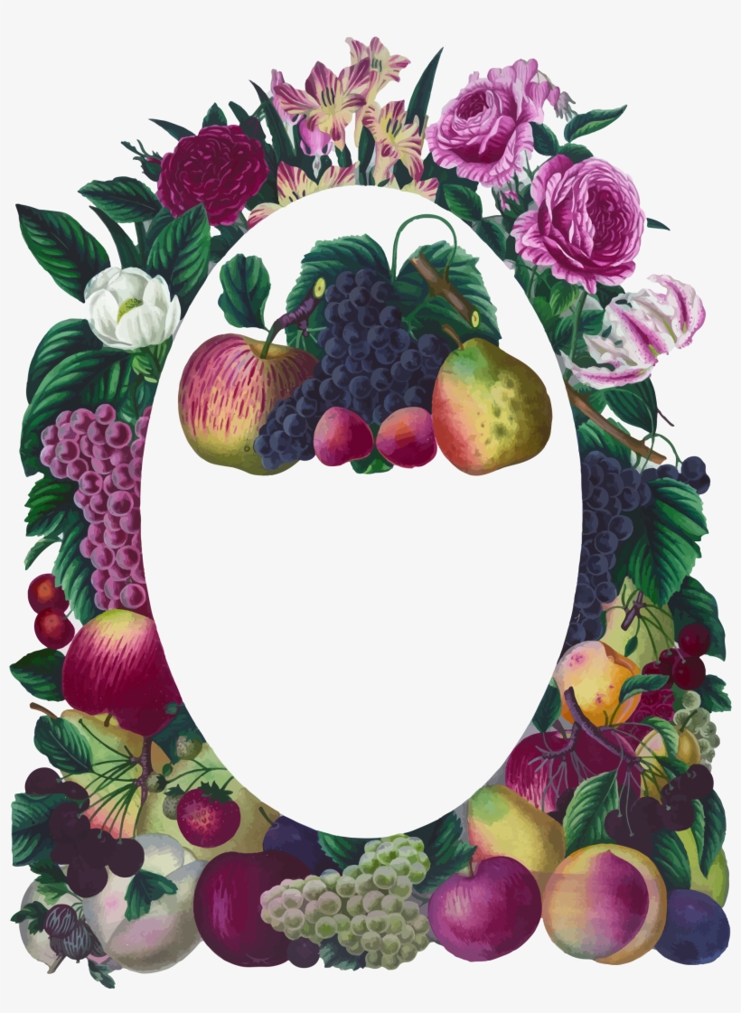 This Free Icons Png Design Of Vintage Floral And Fruit, transparent png