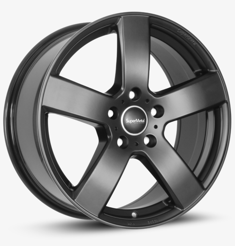 18" Supermetal Bolt Matt Black Alloy Wheels For Vw - Giovanna Mecca Ff Wheel, transparent png