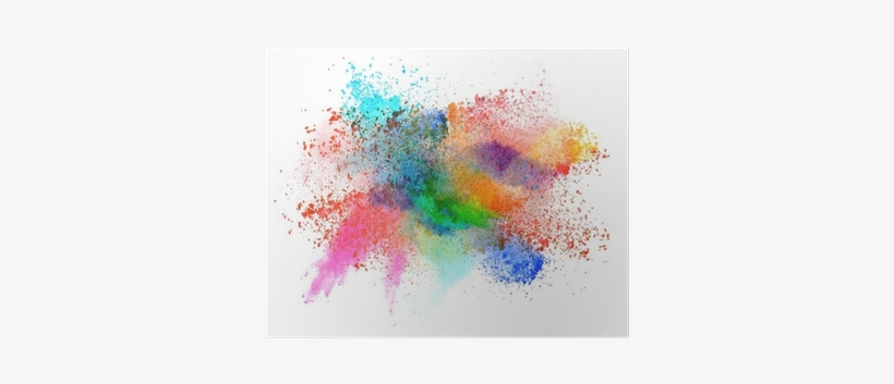 Color Powder Explosion Png, transparent png