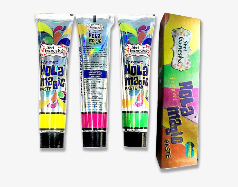 Play Holi In A Unique Style With Hola Magic Paste - Lip Gloss, transparent png