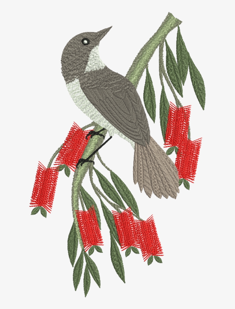 Grey Wagtail - 3 - 99 - Machine Embroidery Design, transparent png