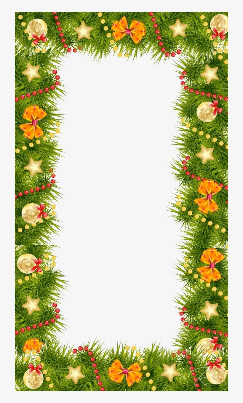 New Year Frame With Decoration, transparent png