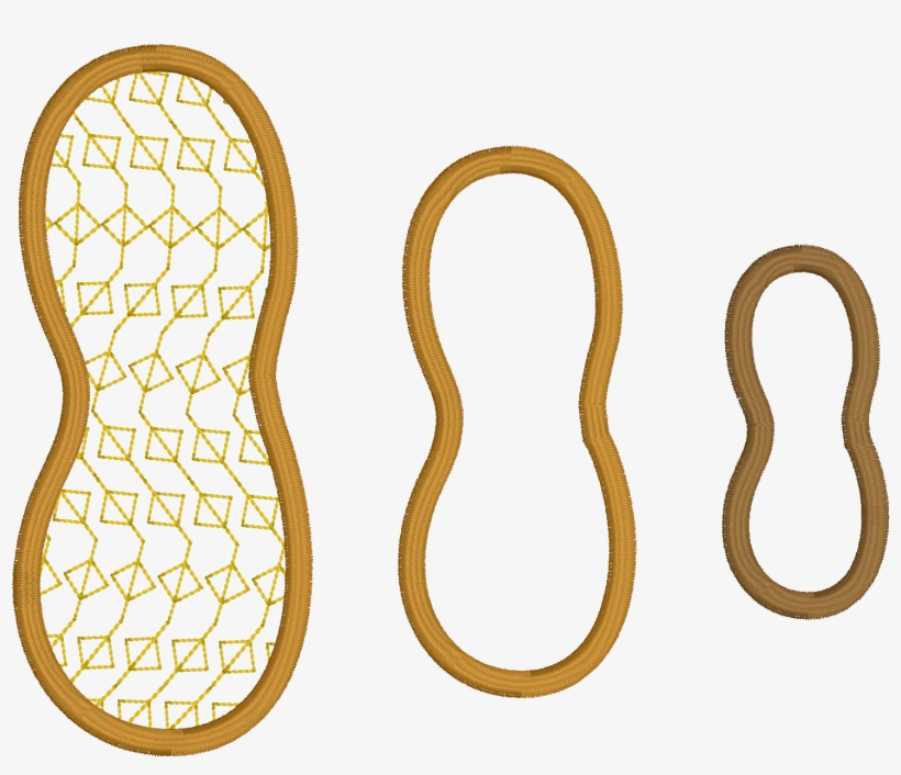 Peanut Applique Embroidery Design - Inch, transparent png