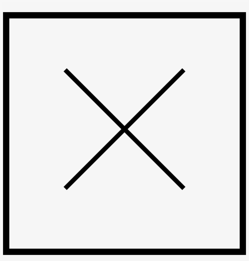Wrong Sign - - Simbolo Quadrado Com Cruz, transparent png