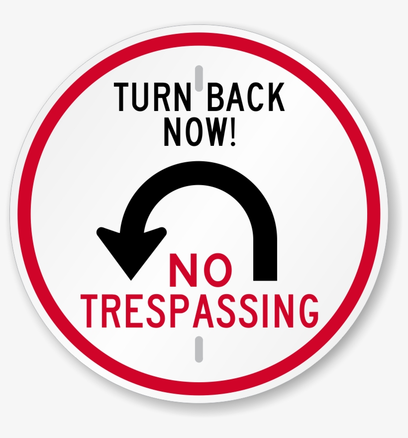 U Turn Sign Transparent Images - Private Road, No Trespassing, No Hunting Sign, 24", transparent png