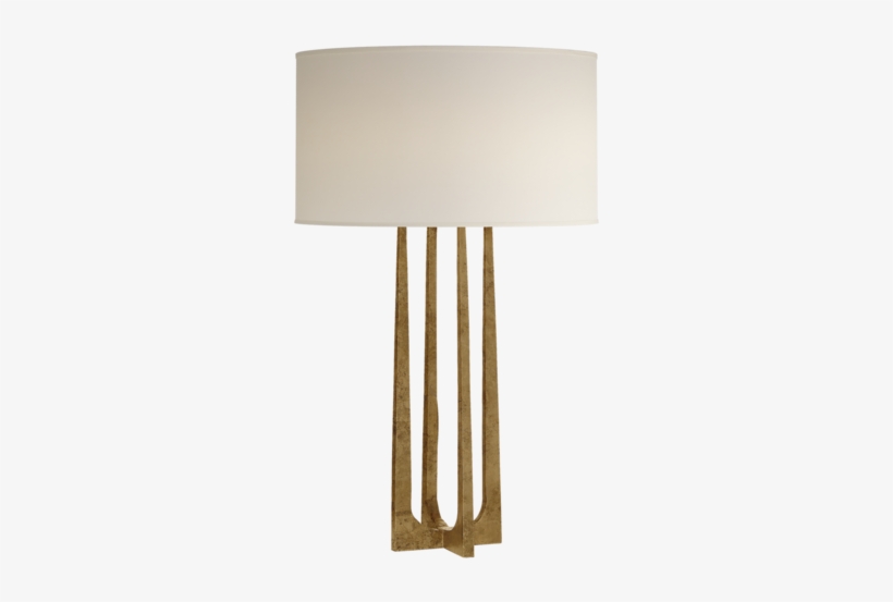 Scala Hand-forged Table Lamp In Gilded Iron With Natural - Iron, transparent png
