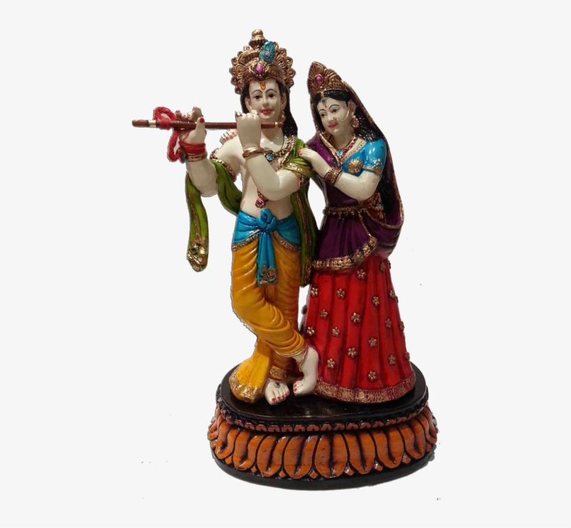 Radhe Krishna Statue - Krishna, transparent png
