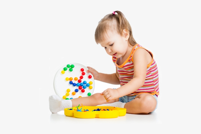 Preschool And Daycare Admission - Little Girl Playing With Toys, transparent png