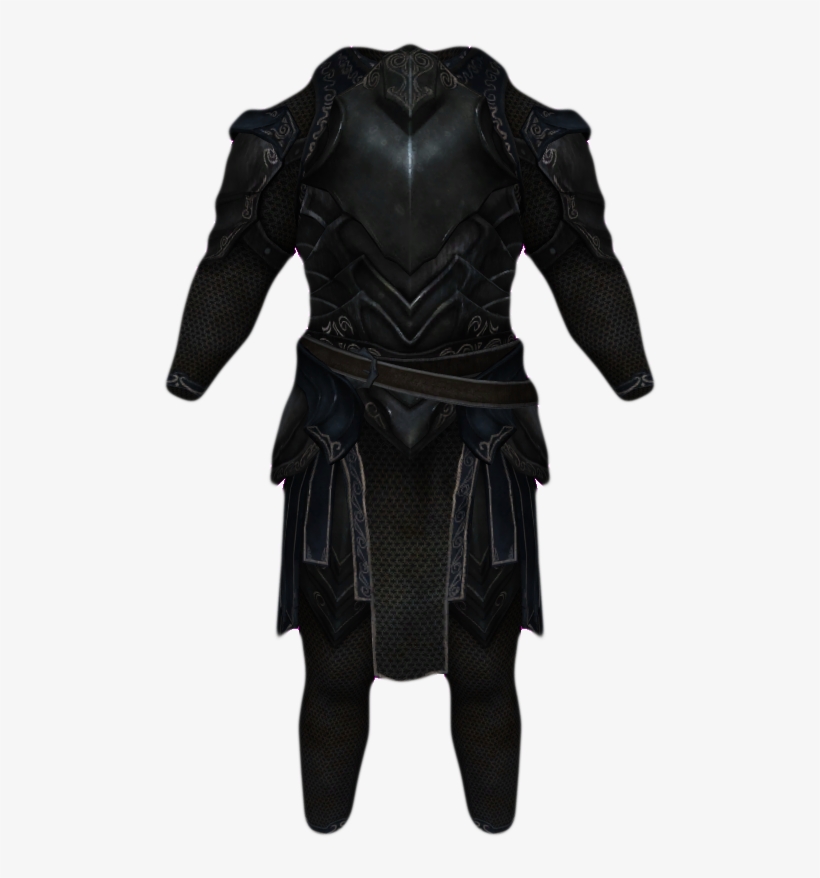 Ebony Mail - Skyrim Ebony Chainmail, transparent png