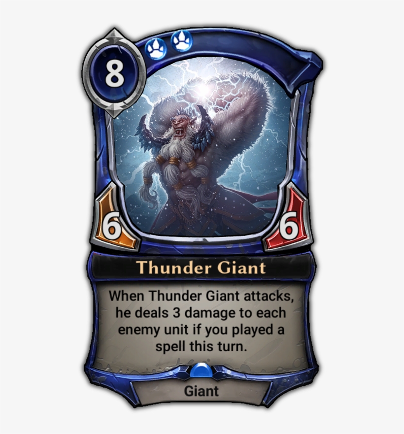Thunder Giant - Eternal Card Game Oni, transparent png