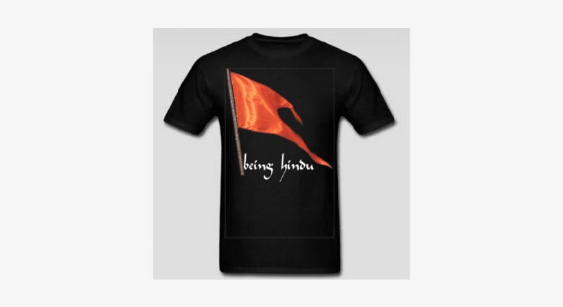 Being Hindu T Shirts, Hindu Flag, Flag Of Hindu T Shirt - T-shirt, transparent png