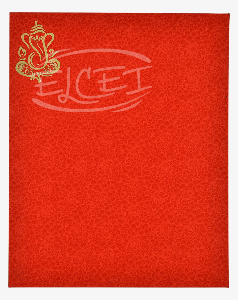 Home Hindu Wedding Cards Red Foil Card - Emblem, transparent png