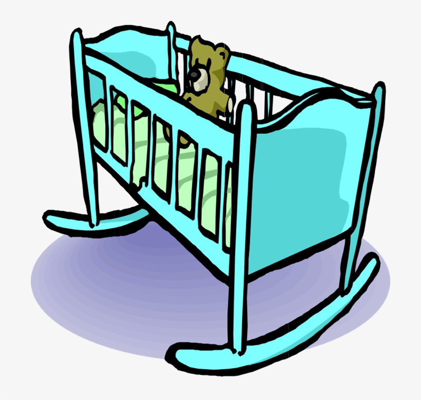 Cradle Clipart - Baby Cradle Clip Art, transparent png