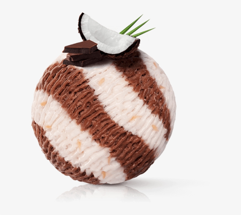 Chocolate & Coconut Ice Cream - Coconut Ice Cream Transparent, transparent png