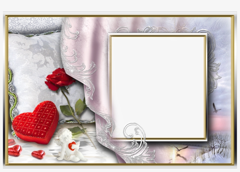 Png Photo, Love Frames, Picture Frames, William Shakespeare, - Double Photo Frame Png, transparent png