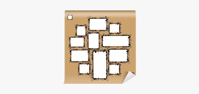 Collage Of Frames For Your Design Wall Mural • Pixers® - Marcos Para Fotos De Collage, transparent png
