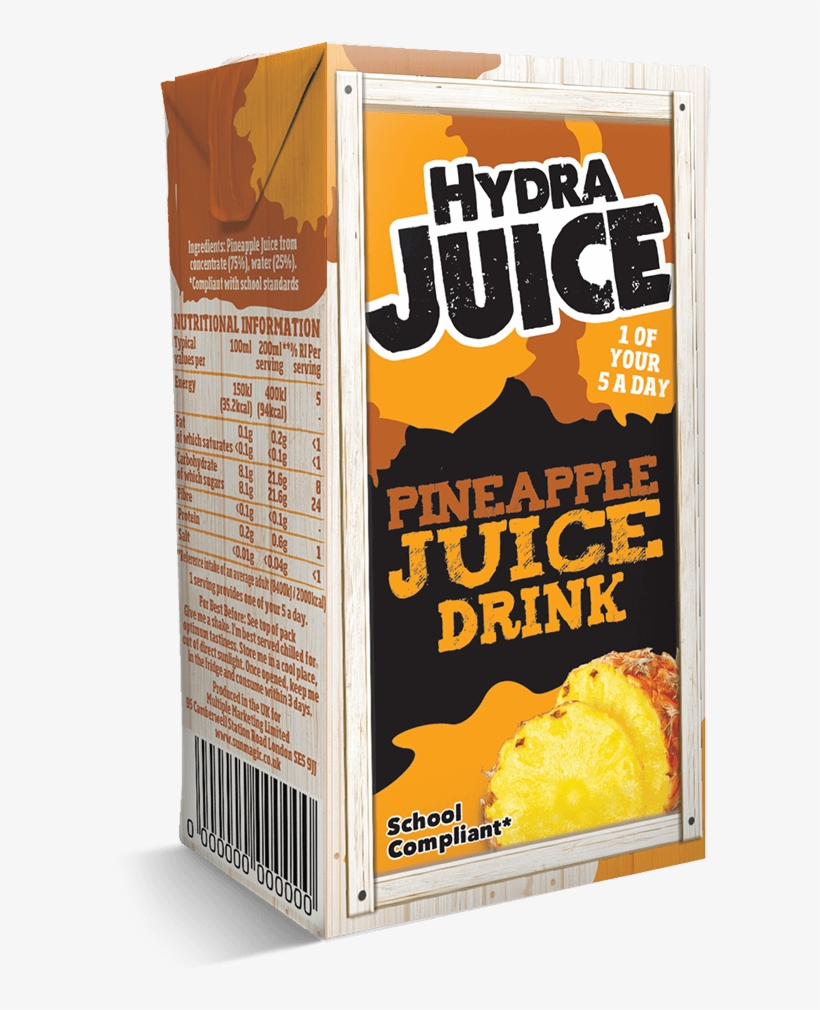 Hydra Juice 75% Pineapple Juice Drink 200ml - Corn Flakes, transparent png