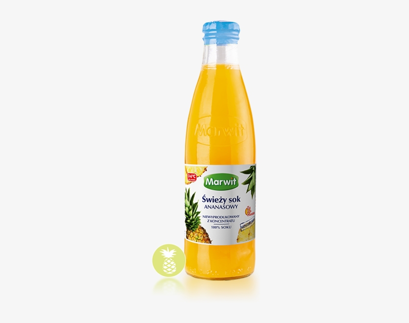 Fresh Pineapple Juice - Sok Pomarańczowy Marwit, transparent png