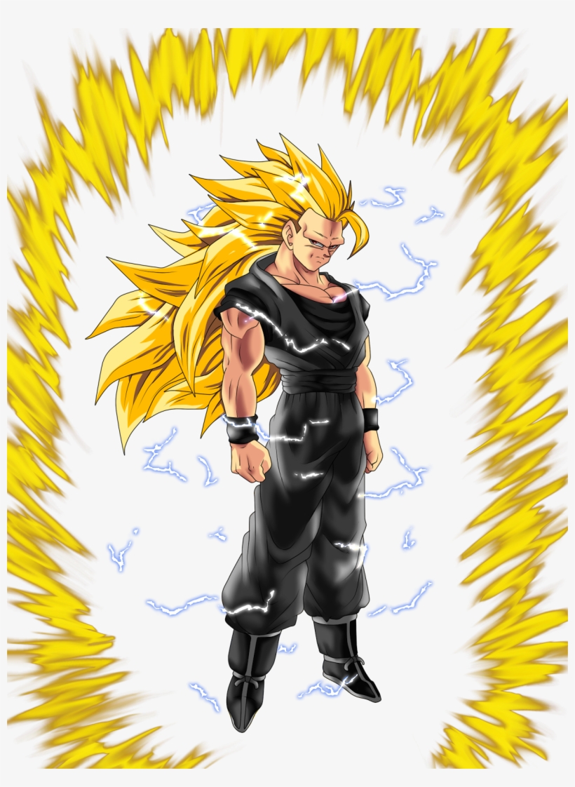 I Hate Magical Lil Random White Thunders - Goku Super Saiyan 3 Hd, transparent png