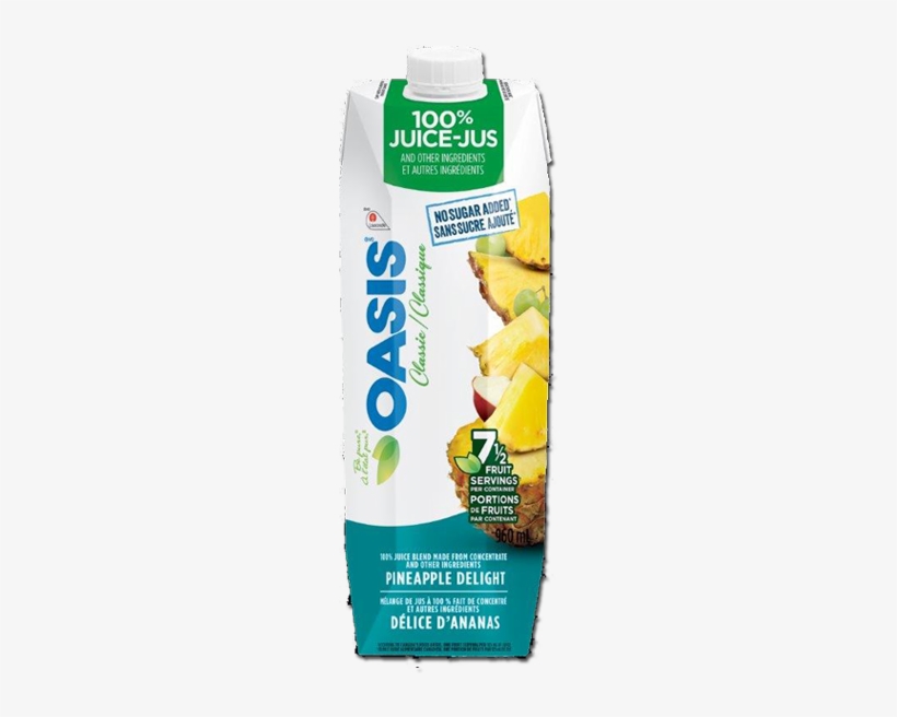 Oasis Classic - Pineapple Juice - Oasis Pineapple Juice Ingredients, transparent png