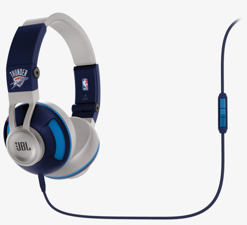 Synchros S300 Nba Edition - Jbl - Synchros S300 Oklahoma City Thunder On-ear Headphones, transparent png