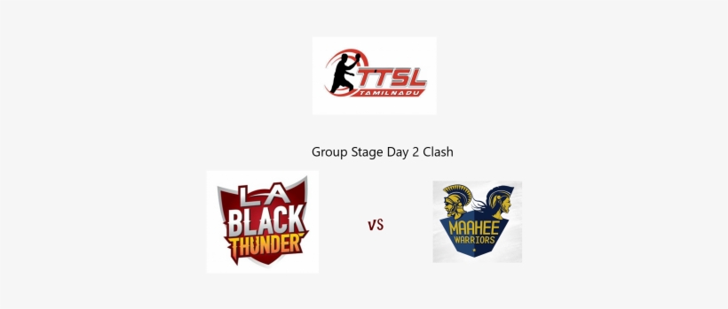 La Black Thunders Vs Maahee Warriors - Graphic Design, transparent png