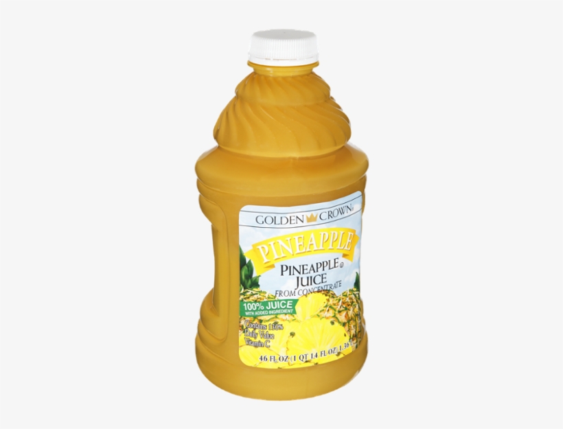 Golden Crown 100% Juice, Pineapple - 46 Fl Oz, transparent png