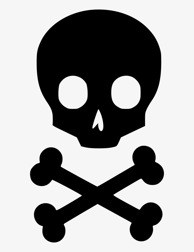 Danger Skull Death - Skull And Crossbones Illustration, transparent png