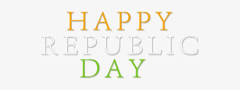 Font Size - - Happy Republic Day Png Text, transparent png