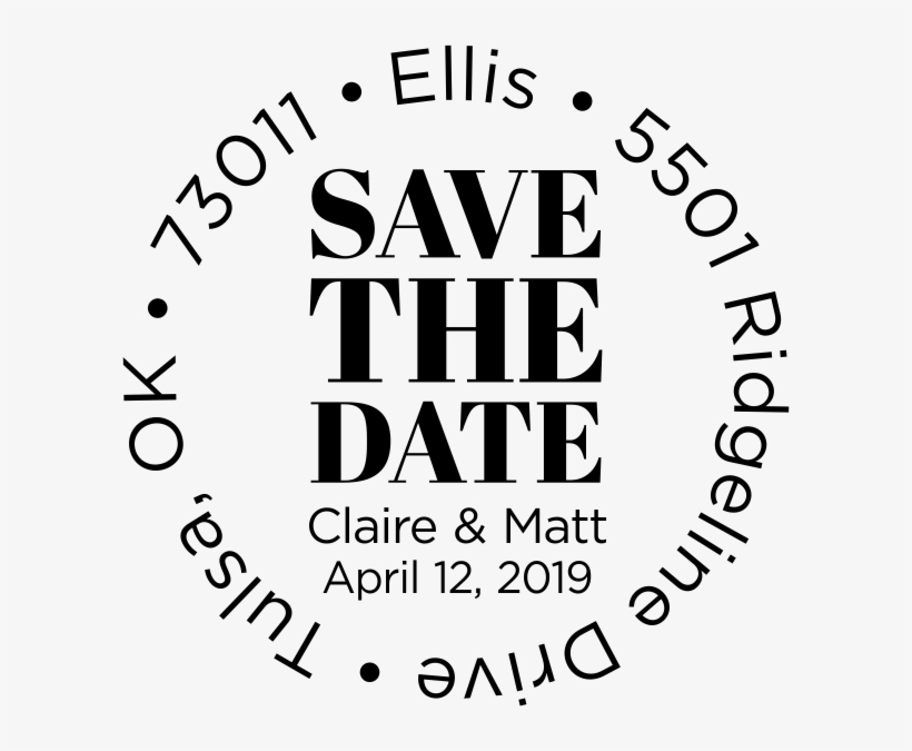 Taylor Elliott Round Save The Date Stamp - Simplygirljewelry Mothers Adjustable Bangle Bracelet, transparent png