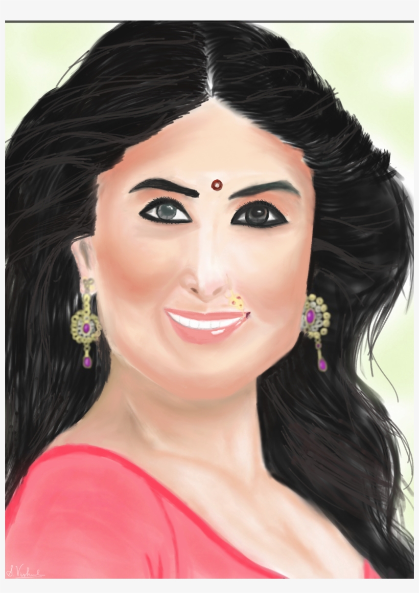 Ipad Painting Of Bollywood Celeb - Girl, transparent png