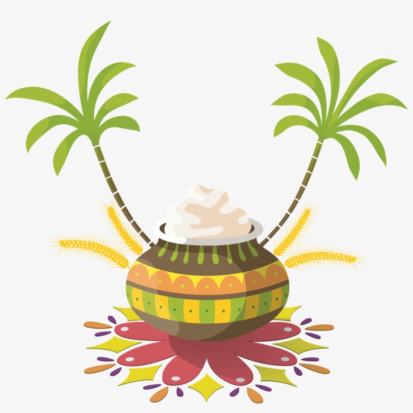 Png Layered Sankranti Pot Free Downloads - Happy Pongal, transparent png