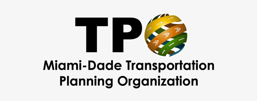 Miami-dade Tpo Logo In Black Lettering - Miami Dade Transportation Planning Organization, transparent png