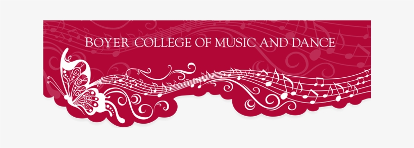 Boyer College Of Music And Dance E-newsletter - Women's Pink Musical Notes Wristlet, Medium Violet, transparent png