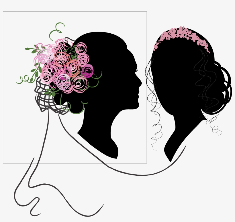 #brides #wedding # Bride #silhouette #marilynthomas - Illustration, transparent png