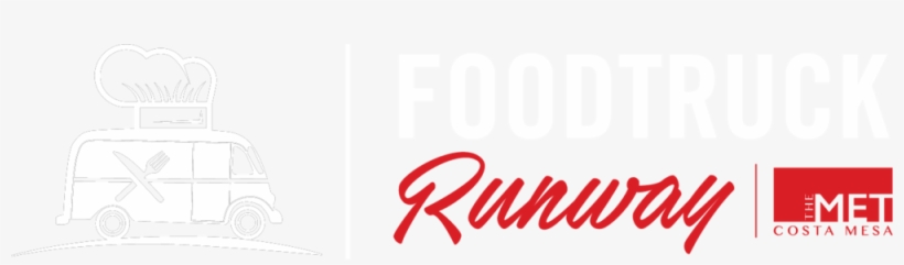 Foodtruck Runway Logo Horizontal White 01 - Logo, transparent png