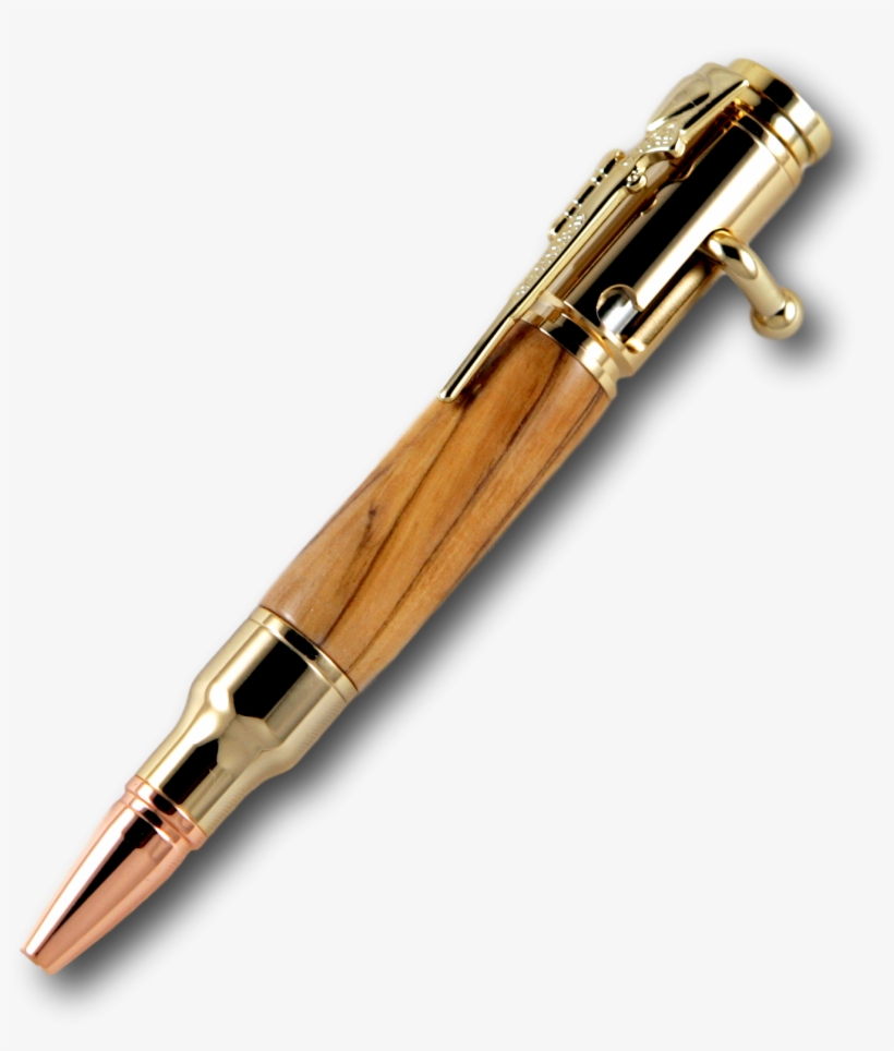Bethlehem Olive Wood Mini 30 Caliber Bolt Action 24kt, transparent png