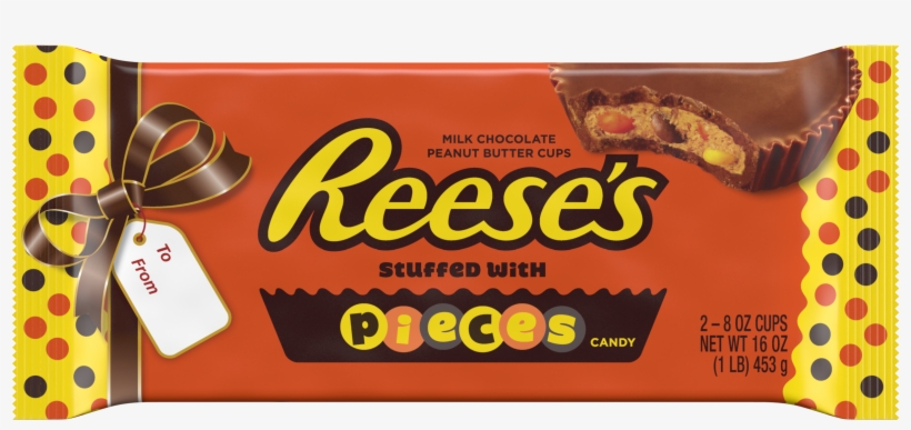Reese's, Holiday Stuffed With Pieces Candy, - Reese's Pieces Nutrition Cups, transparent png