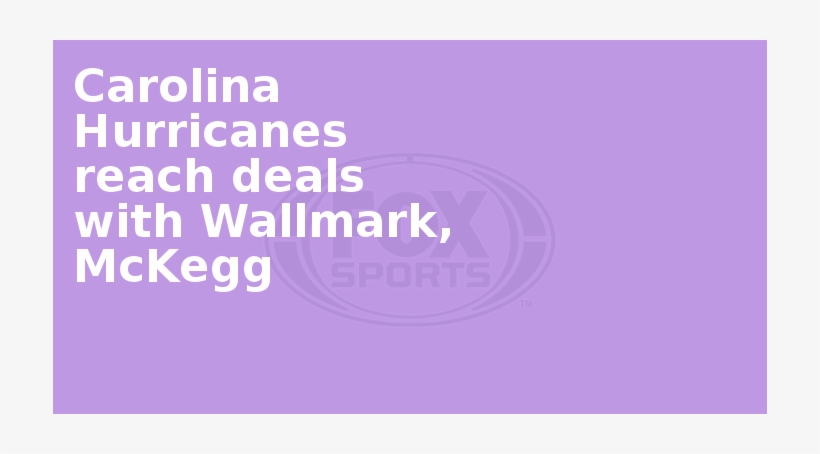 Carolina Hurricanes Reach Deals With Wallmark, Mckegg - Circle, transparent png